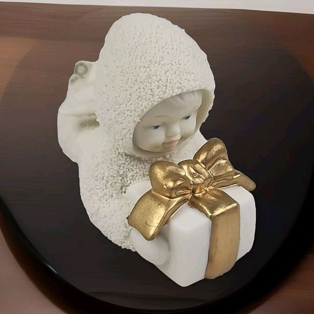 Vintage Department 56 Snowbabies Overnight Delivery Bisque Ornament 68808